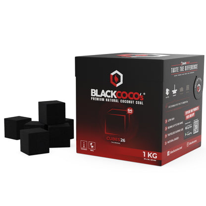 BLACKCOCO's CUBES26 Shisha Kohle 1kg (20er Karton)