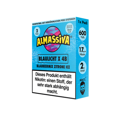 Al Massiva Prefilled Pod Blaulicht X 4B 17mg Nikotin