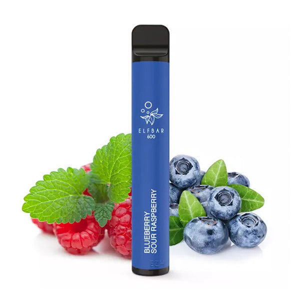E-Zigarette Elfbar 600 Blueberry Sour Raspberry 0mg NIKOTINFREI