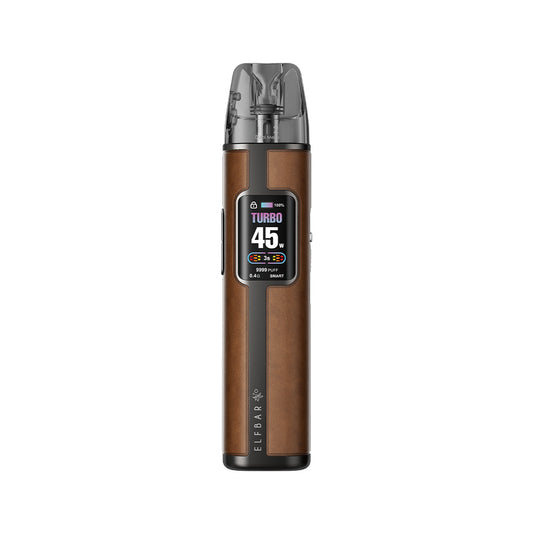 Elfbar ELFX PRO Classic Edition Refillable Dual Mesh Pod Kit COWBOY BROWN 1×2 (0.6O/ 0.8O)