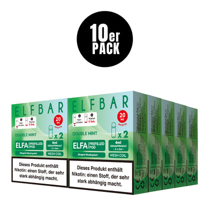Elfbar Prefilled Pod ELFA Double Mint 20mg Nikotin 600