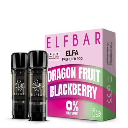 Elf Bar ELFA CP Prefilled Pod Dragon Fruit Blackberry 0mg NIKOTINFREI 600