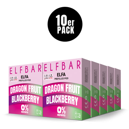 Elf Bar ELFA CP Prefilled Pod Dragon Fruit Blackberry 0mg NIKOTINFREI 600