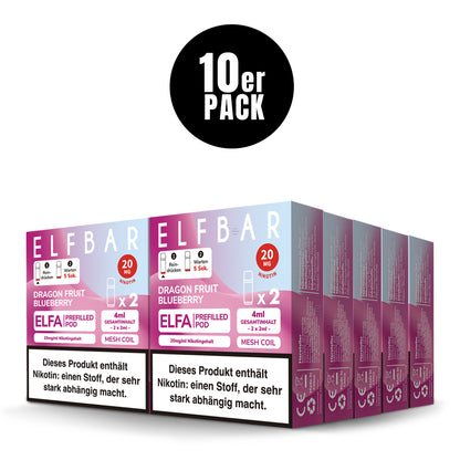 Elfbar Prefilled Pod ELFA Dragon Fruit Blueberry 20mg Nikotin 600