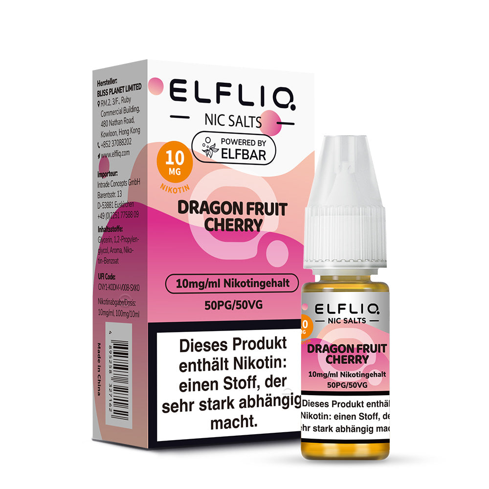 Elfbar ELFLIQ 10mg/ml Nikotinsalz Liquid Dragon Fruit Cherry