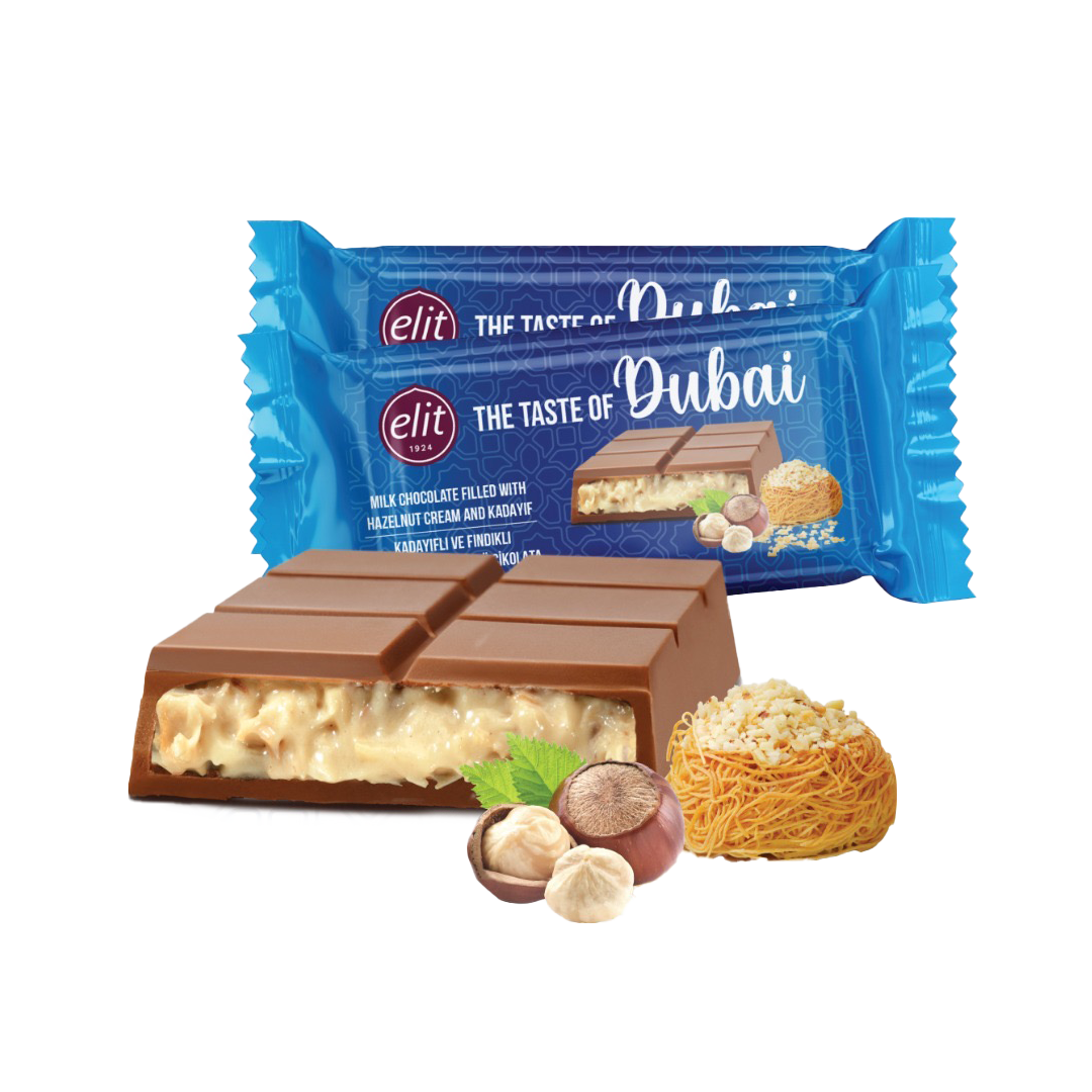 ELIT - The Taste of Dubai HASELNUSS 90g Tafelschokolade [mhd. 01/05/2026]