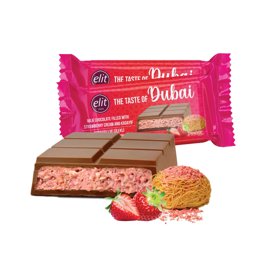 ELIT - The Taste of Dubai ERDBEERE 90g Tafelschokolade [mhd. 01/05/2026]
