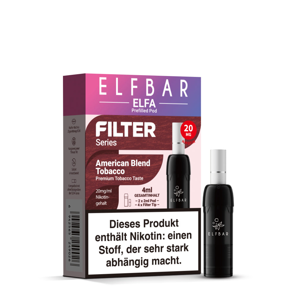 Elfbar ELFA Filter Series Prefilled Pod American Blend Tobacco