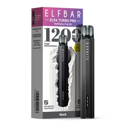 ELFA Turbo PRO Refillable Pod Kit Black