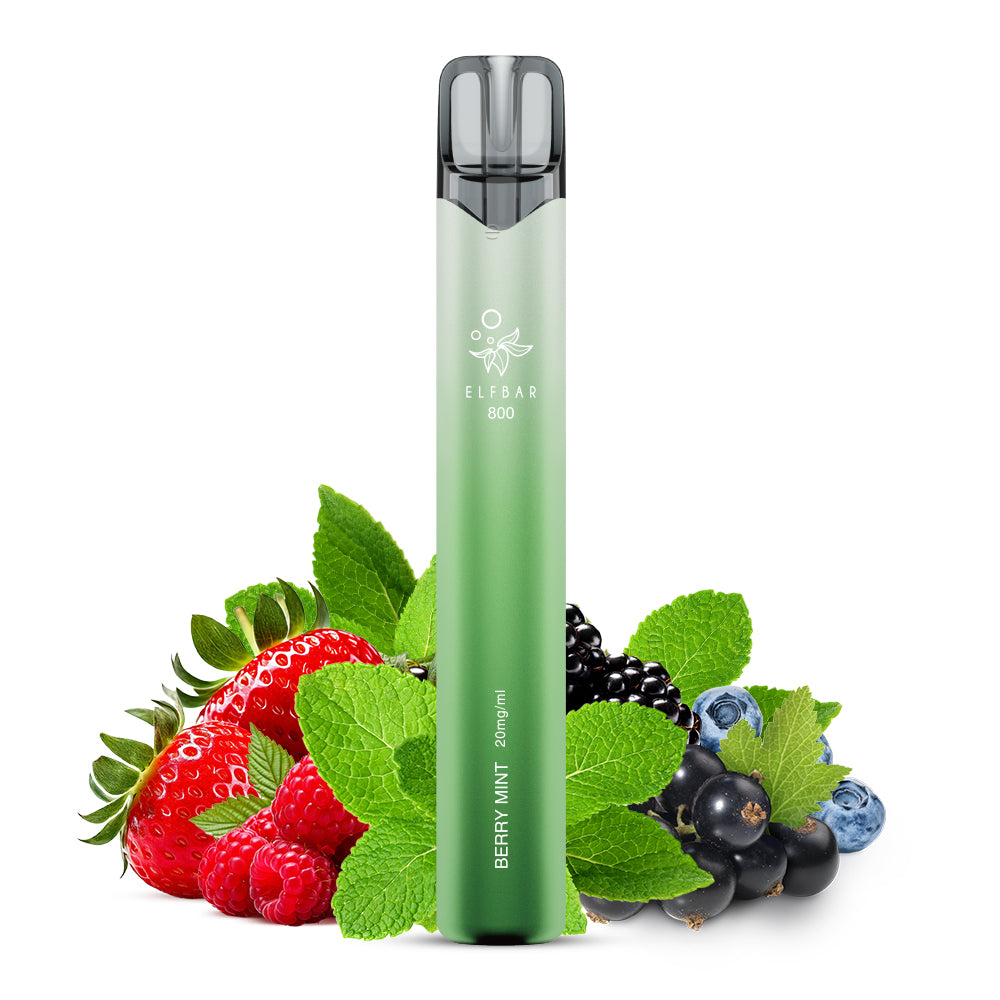 E-Zigarette Elfbar 800 Berry Mint 20mg Nikotin