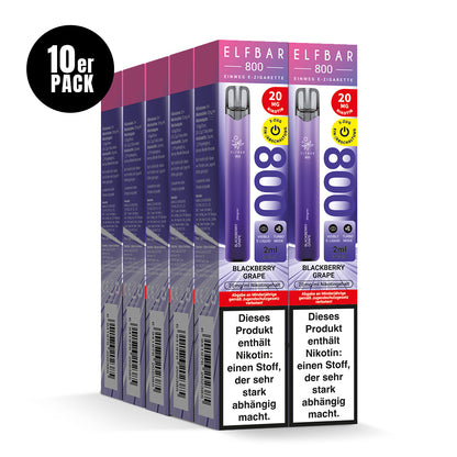E-Zigarette Elfbar 800 Blackberry Grape 20mg Nikotin