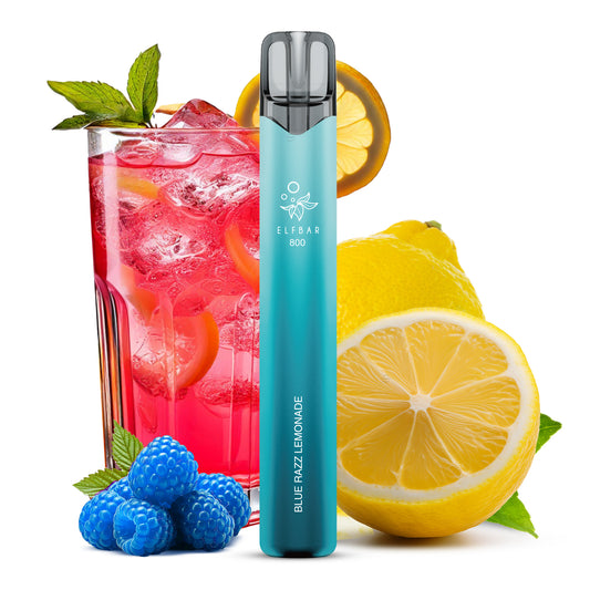 E-Zigarette Elfbar 800 Blue Razz Lemonade 0mg NIKOTINFREI