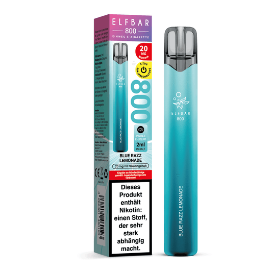 E-Zigarette Elf Bar Blue Razz Lemonade 20mg Nikotin 800