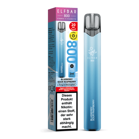 E-Zigarette Elfbar 800 Blueberry Sour Raspberry 20mg Nikotin