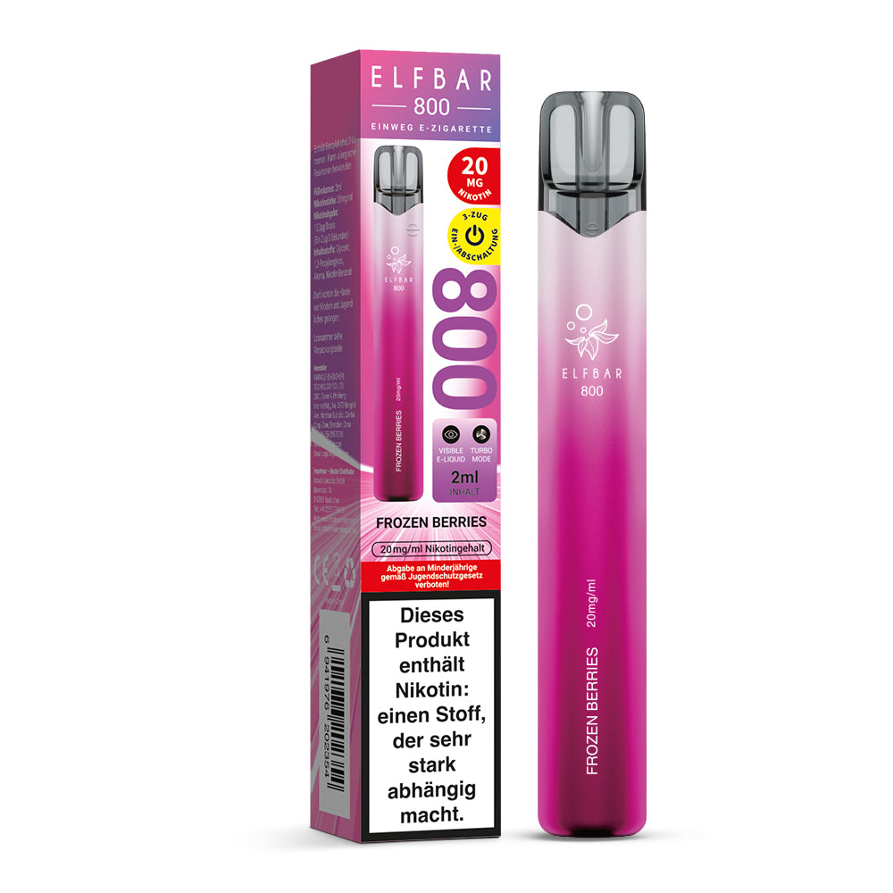 E-Zigarette Elfbar 800 Frozen Berries 20mg Nikotin