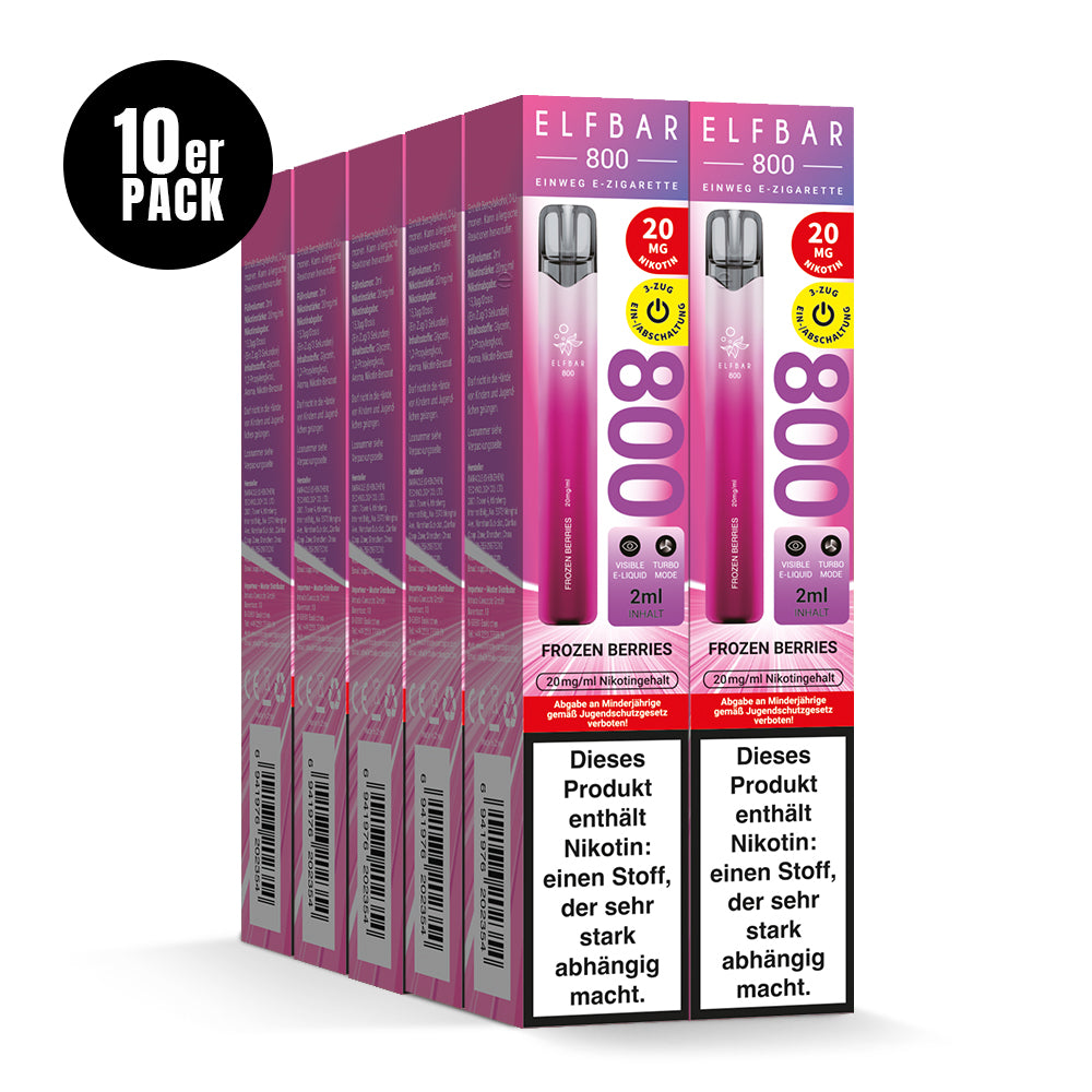 E-Zigarette Elfbar 800 Frozen Berries 20mg Nikotin