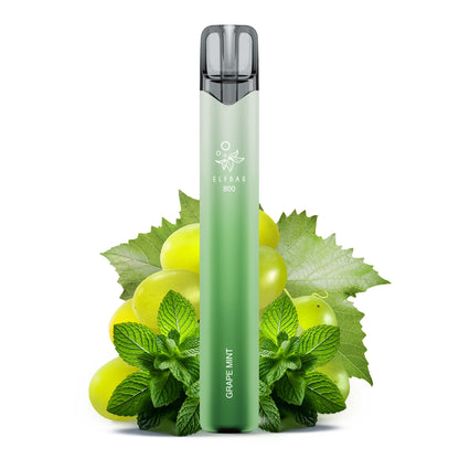 E-Zigarette Elfbar 800 Grape Mint 0mg NIKOTINFREI