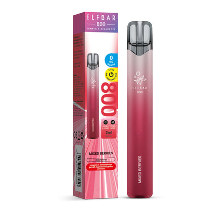 E-Zigarette Elf Bar Mixed Berries 0mg NIKOTINFREI 800