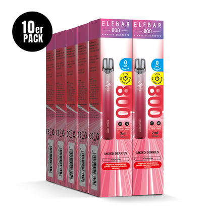E-Zigarette Elfbar 800 Mixed Berries 0mg NIKOTINFREI