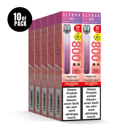 E-Zigarette Elfbar 800 Peach Ice 20mg Nikotin