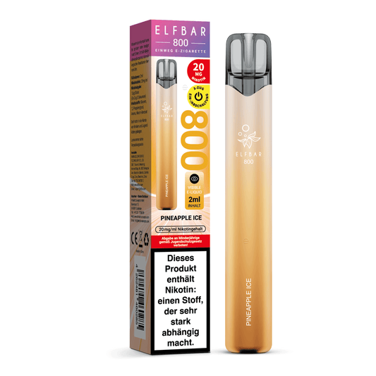 E-Zigarette Elfbar 800 Pineapple Ice 20mg Nikotin