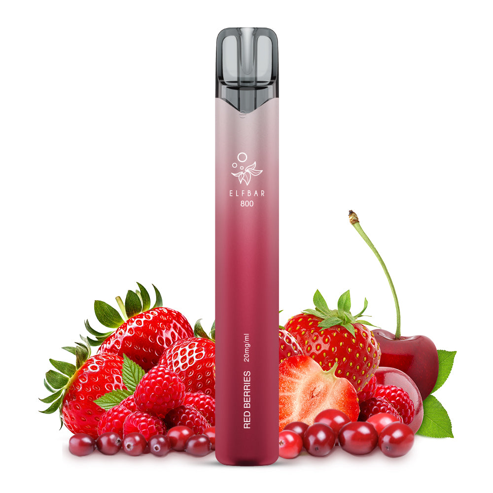 E-Zigarette Elfbar 800 Red Berries 20mg Nikotin