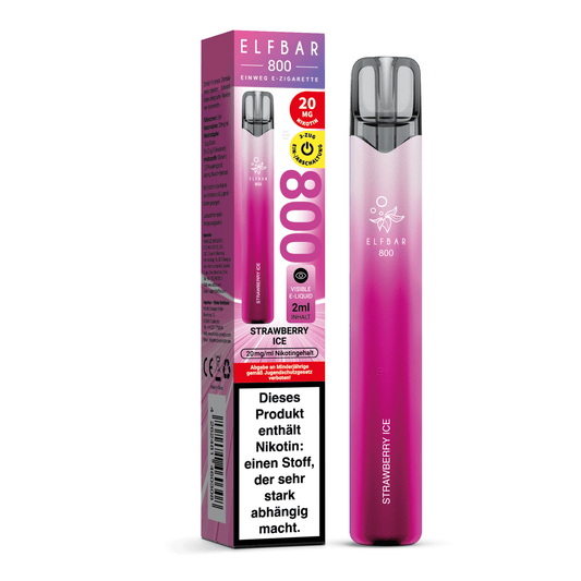 E-Zigarette Elfbar 800 Strawberry Ice 20mg Nikotin