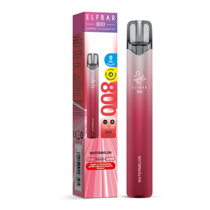 E-Zigarette Elf Bar Watermelon 0mg NIKOTINFREI 800