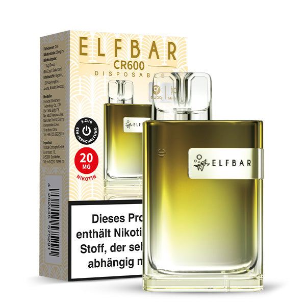 E-Zigarette Elf Bar CR600 Pineapple Ice 20mg Nikotin