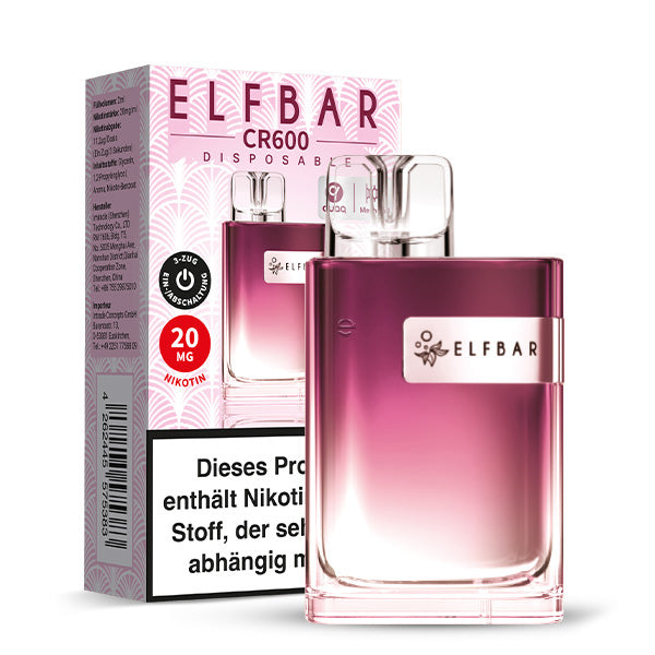 E-Zigarette Elf Bar CR600 Strawberry Ice 20mg Nikotin