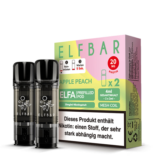 Elfbar Prefilled Pod ELFA Apple Peach 20mg Nikotin 600