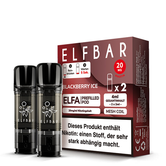 Elfbar Prefilled Pod ELFA Blackberry Ice 20mg Nikotin 600