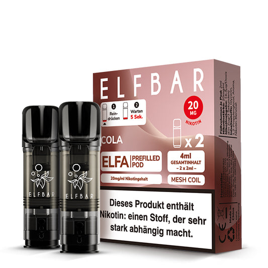 Elfbar Prefilled Pod ELFA Cola 20mg Nikotin 600