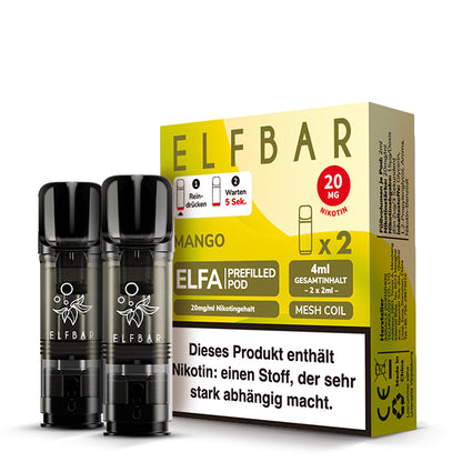 Elfbar Prefilled Pod ELFA Mango 20mg Nikotin 600