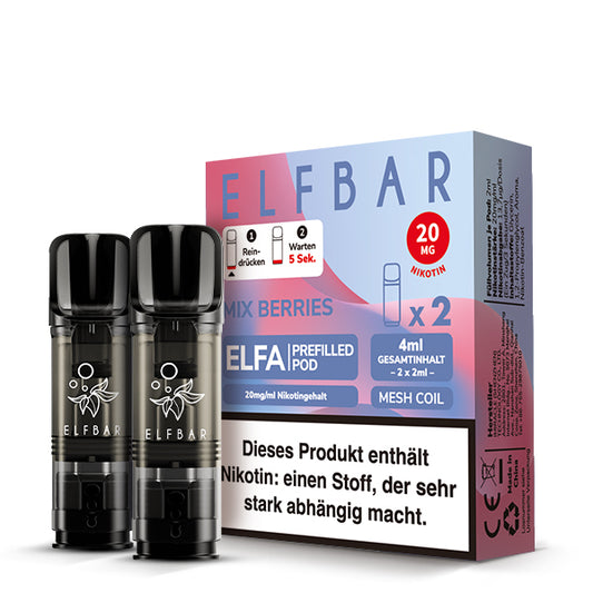Elfbar Prefilled Pod ELFA Mix Berries 20mg Nikotin 600