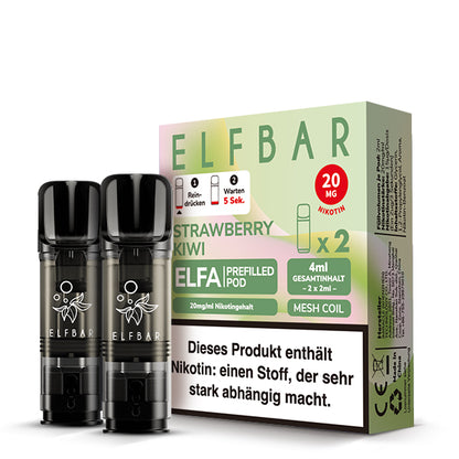 Elfbar Prefilled Pod ELFA Strawberry Kiwi 20mg Nikotin 600