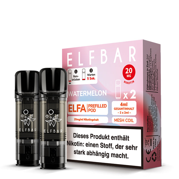 Elfbar Prefilled Pod ELFA Watermelon 20mg Nikotin 600
