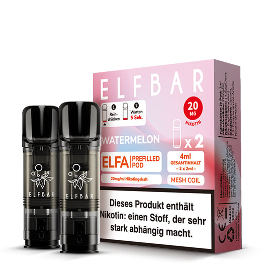 Elfbar Prefilled Pod ELFA Watermelon 20mg Nikotin 600