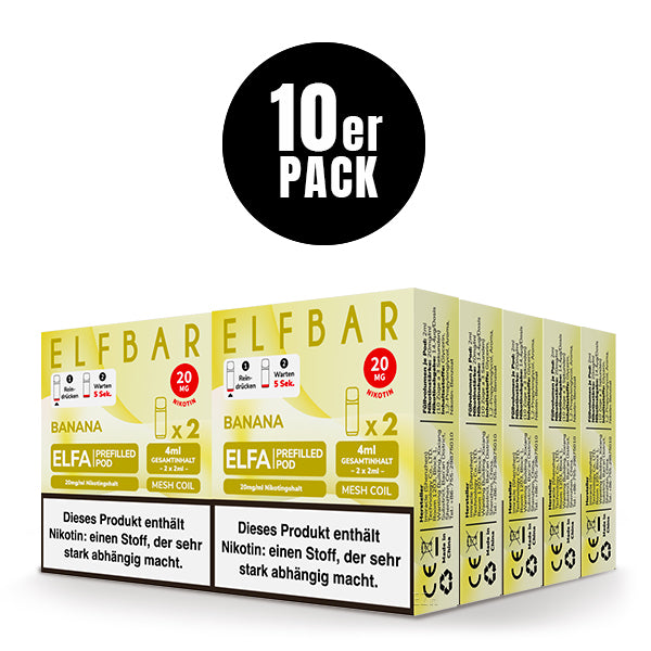 Elfbar Prefilled Pod ELFA Banana 20mg Nikotin 600