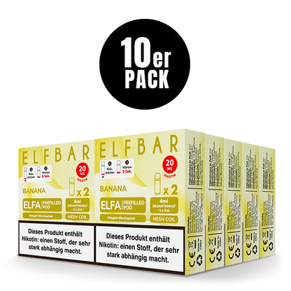 Elfbar Prefilled Pod ELFA Banana 20mg Nikotin 600