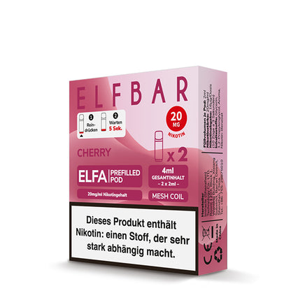 Elfbar Prefilled Pod ELFA Cherry 20mg Nikotin 600