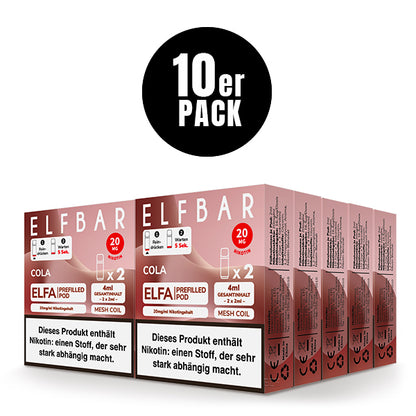 Elfbar Prefilled Pod ELFA Cola 20mg Nikotin 600