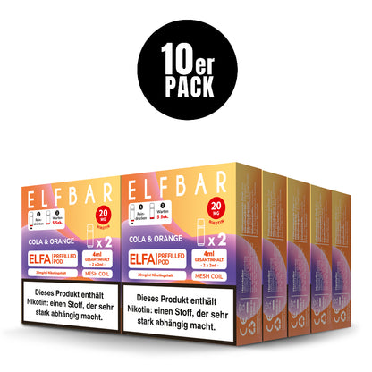 Elfbar Prefilled Pod ELFA Cola Orange 20mg Nikotin 600