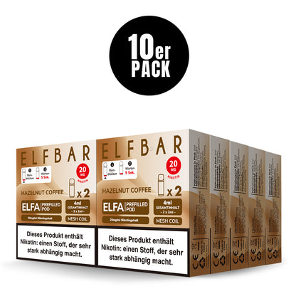 Elfbar Prefilled Pod ELFA Hazelnut Coffee 20mg Nikotin 600