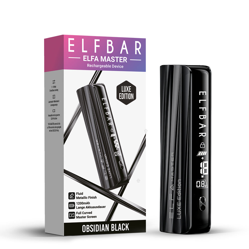 Elfbar ELFA Master Basisgerät Obsidian Black Luxe Edition