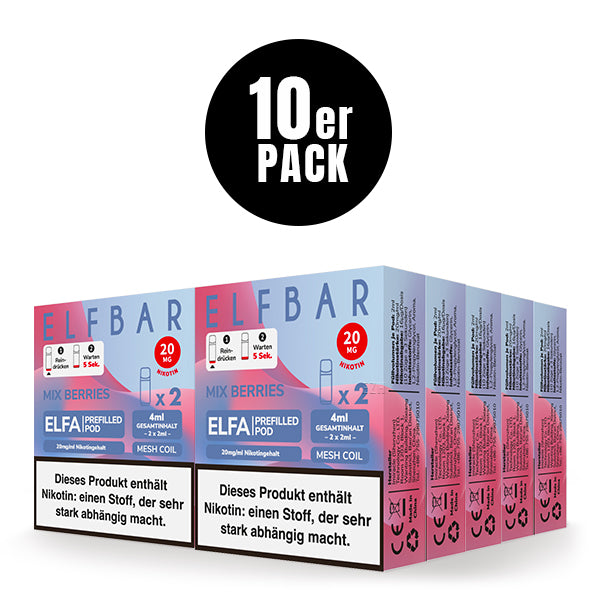 Elfbar Prefilled Pod ELFA Mix Berries 20mg Nikotin 600