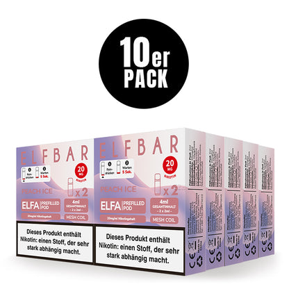 Elfbar Prefilled Pod ELFA Peach Ice 20mg Nikotin 600