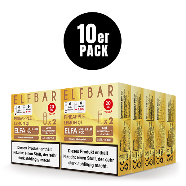Elfbar Prefilled Pod ELFA Pineapple Lemon QI 20mg Nikotin 600