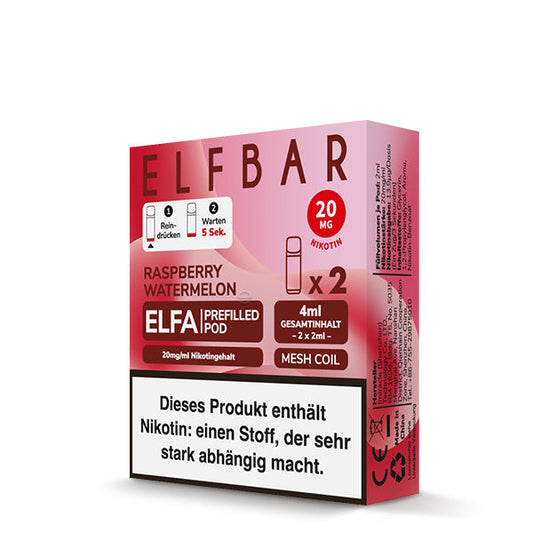 Elf Bar ELFA CP Prefilled Pod Raspberry Watermelon 20mg Nikotin 600