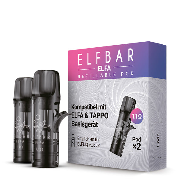 ELFBAR ELFA Refillable Pod 2er Pack  (Leer Pod) Ohm: 1.1
